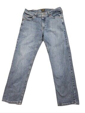 Lee Men’s Straight Leg Jeans in Light Blue Denim 34x29